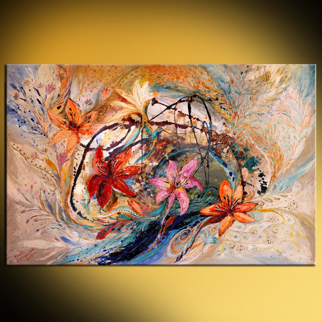 GreatBigCanvas Bellagio Water Show, Eiffel Towe 24-in H x 16-in W Abstract Print on Canvas | 2521230-24-16X24