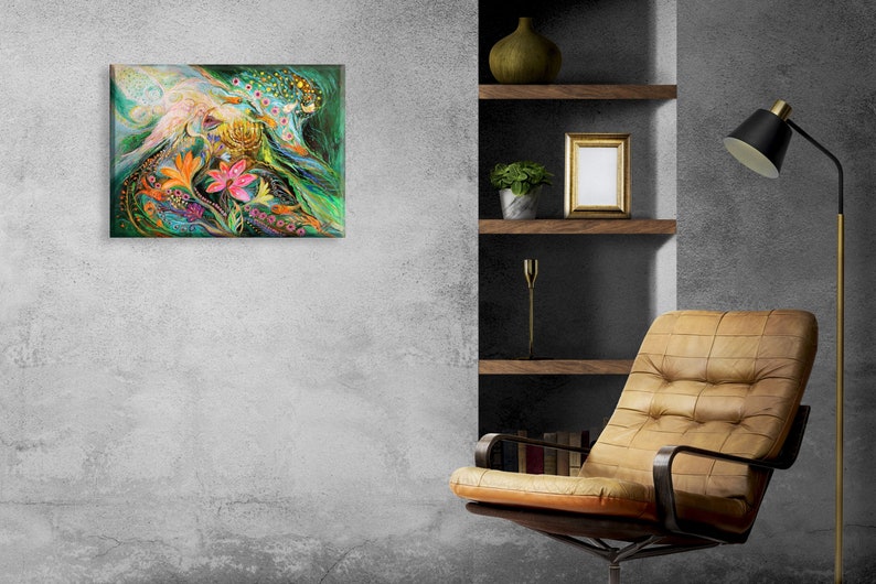 Original Ready to Hang Wall Art Interior Design Giclee Canvas Etsy