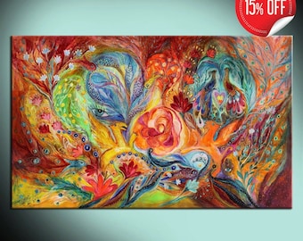 Get mesmerized by the "Spirits of Garden" ready to hang canvas print - a magical wall decor for your home interior