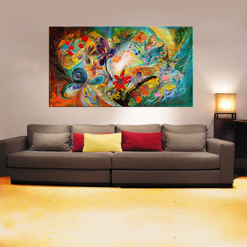 Original wall art interior design giclee canvas print Dancing Etsy