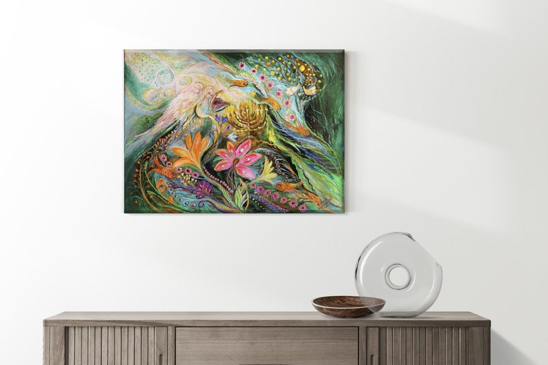 Original Ready to Hang Wall Art Interior Design Giclee Canvas Etsy