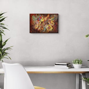 Eternal Letters - Original Spiritual Judaica Art Print, Ready to Hang image 5