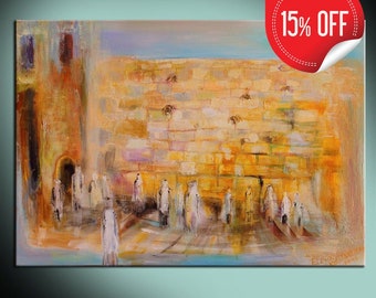 Western Wall. Limited Edition Print | Wall Art Interior Design | Giclee Canvas Print | Jewish Heritage | Wall Decor Housewares Wall Hangings