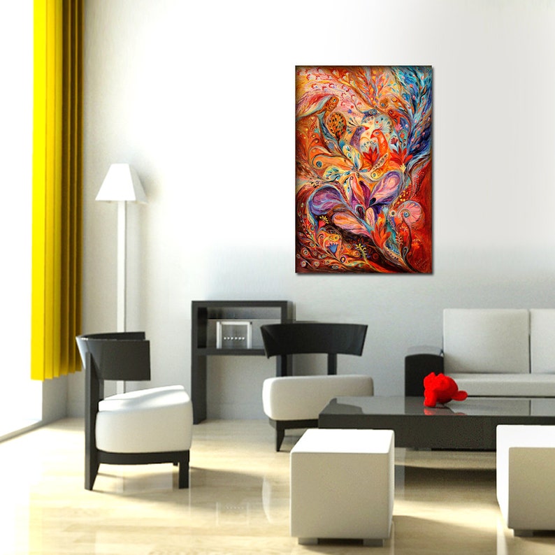 Original Wall Art Interior Design Giclee Canvas Print Story of Etsy