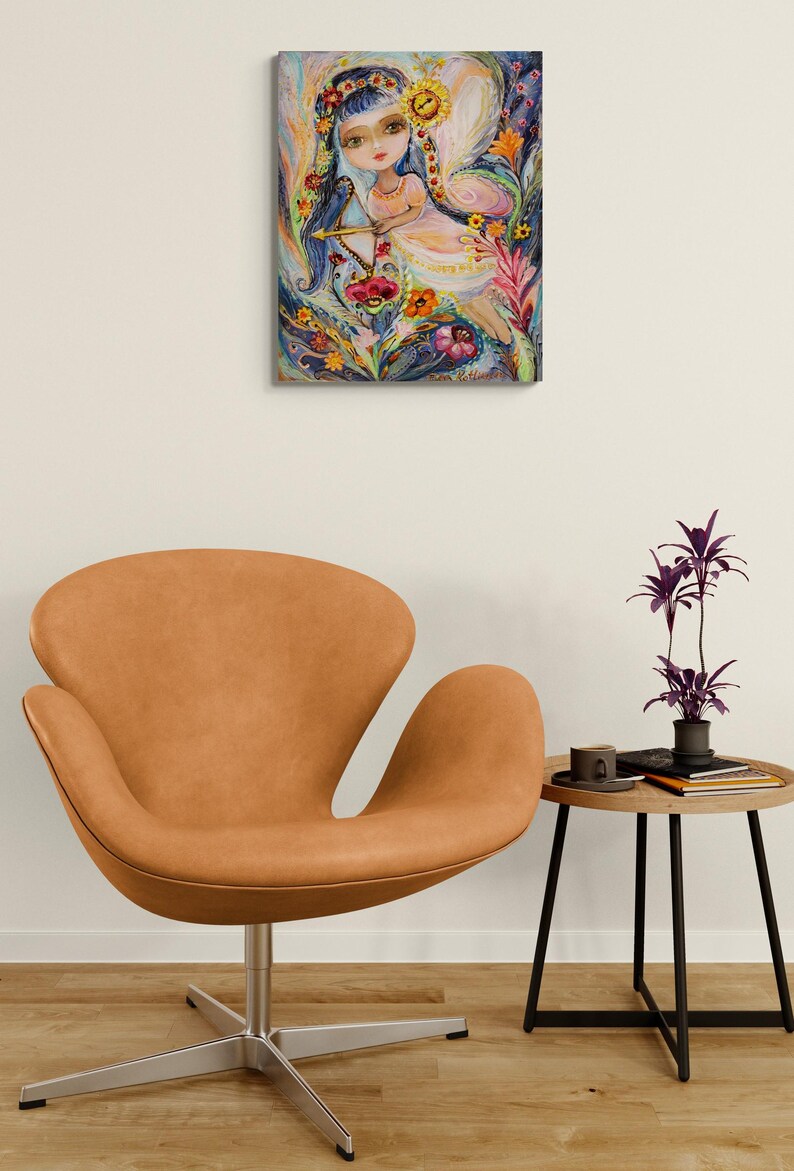 Serie Hadas del Zodiaco - Sagitario. Lámina artística de edición limitada basada en una pintura original de la artista israelí Elena Kotliarker. El mejor regalo para niñas. imagen 4