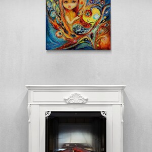 Little Mermaid Betsy Canvas Print, Fantasy Nursery Art, Elena Kotliarker image 6