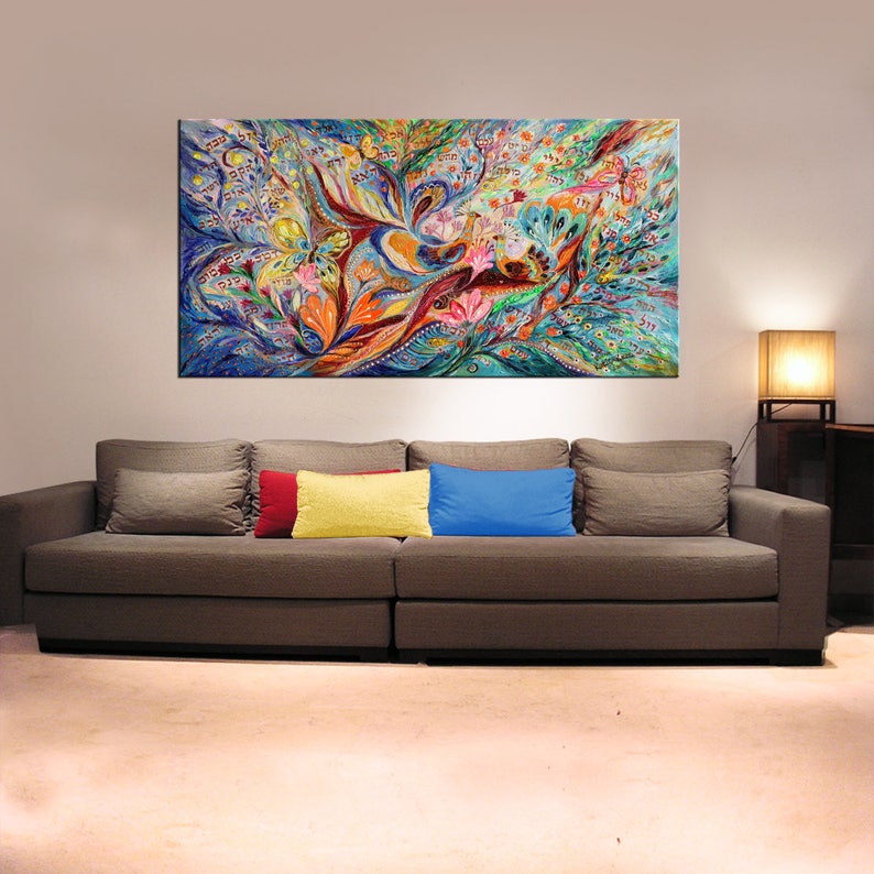 Original Wall Art Interior Design Giclee Canvas Print Etsy
