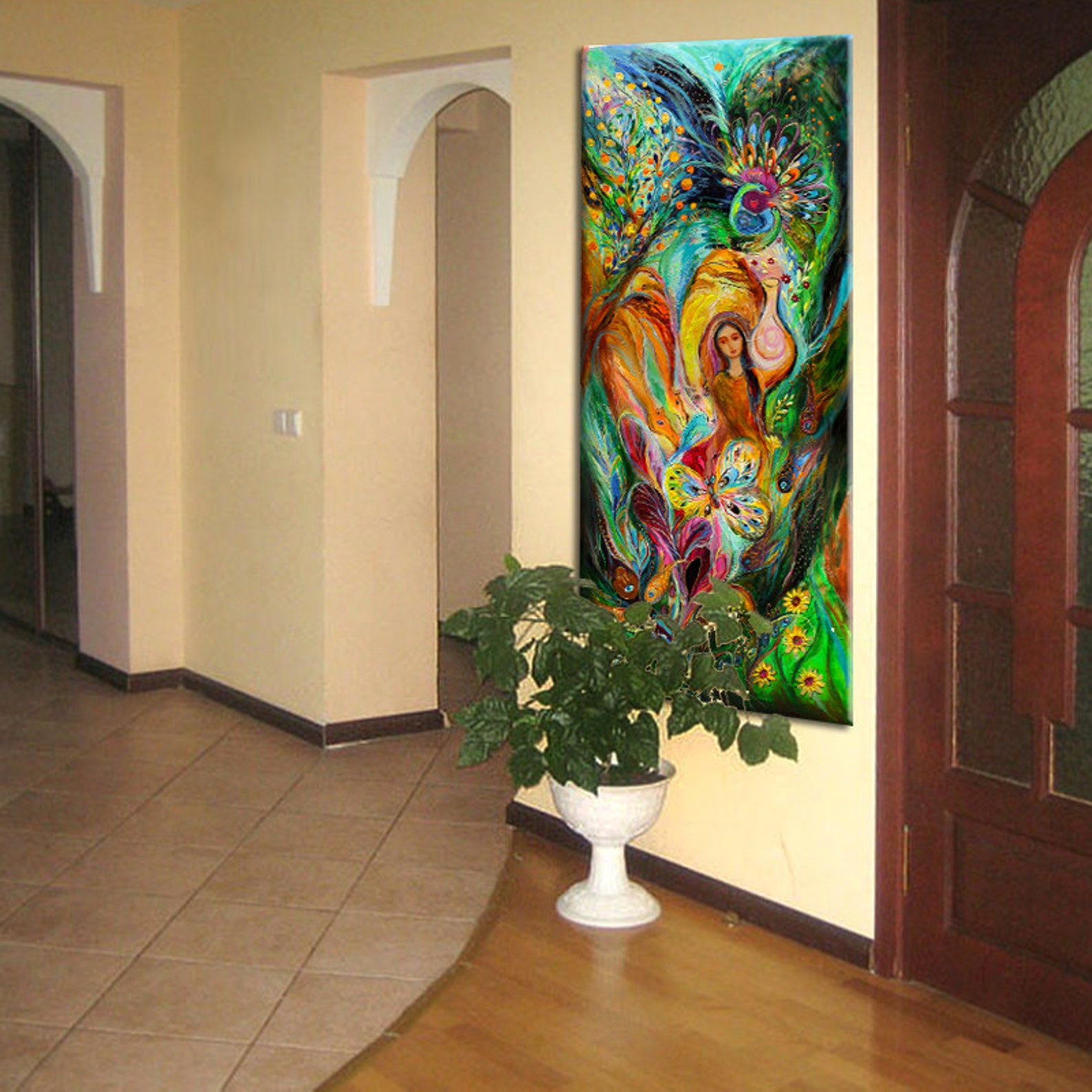 Jewish History Original Canvas Wall Art Interior Design Giclee Etsy