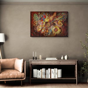 Eternal Letters - Original Spiritual Judaica Art Print, Ready to Hang image 7