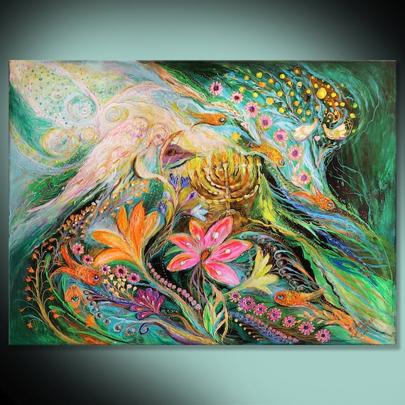 Original Ready to Hang Wall Art Interior Design Giclee Canvas