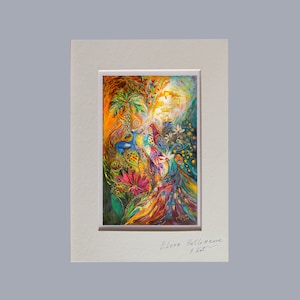 Originele gesigneerde canvasafdruk in beperkte oplage van mijn originele schilderij met passe-partoutlijst. Cadeau voor interieurdecoratie uit Israël
