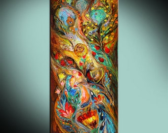 Jewish spiritual historical original art interior design giclee canvas print art Wall Decor Housewares hangings modern Israeli art