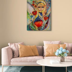 Zodiac Fairy Virgo - Original Astrology Wall Art. Limited series art print based on original painting of Israeli artist Elena Kotliarker image 4