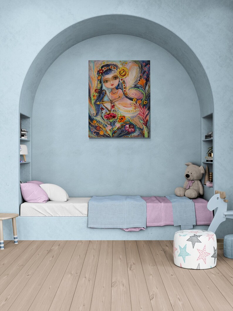 Serie Hadas del Zodiaco - Sagitario. Lámina artística de edición limitada basada en una pintura original de la artista israelí Elena Kotliarker. El mejor regalo para niñas. imagen 5