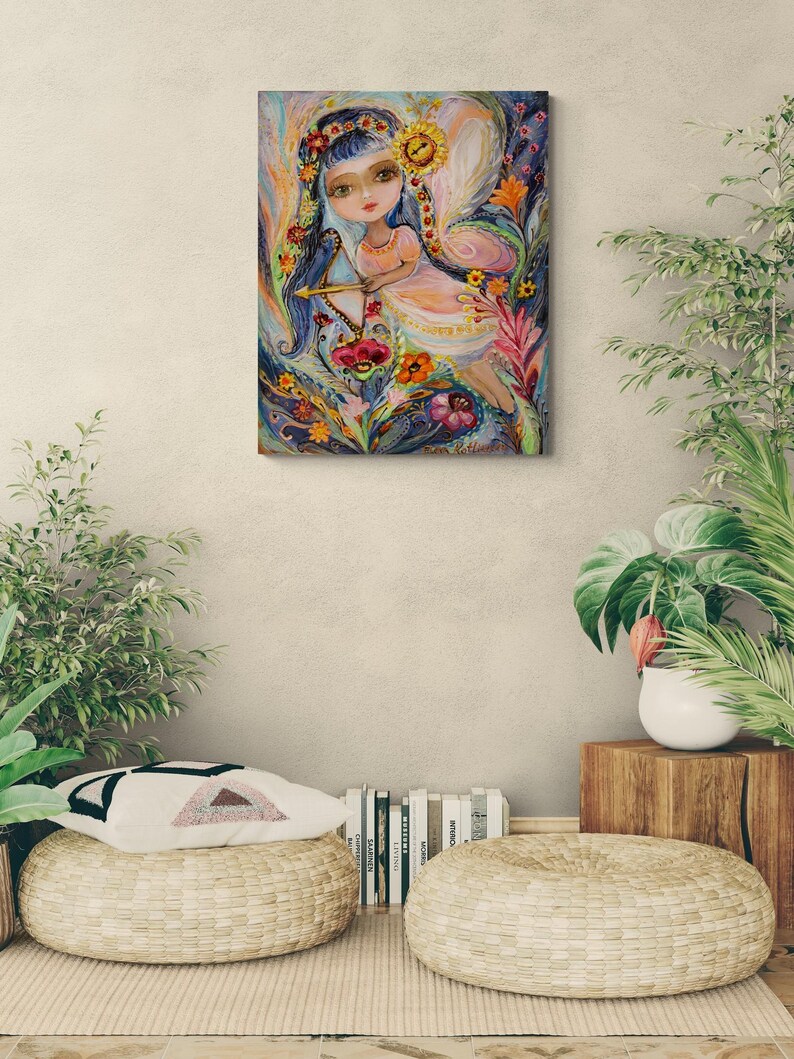 Serie Hadas del Zodiaco - Sagitario. Lámina artística de edición limitada basada en una pintura original de la artista israelí Elena Kotliarker. El mejor regalo para niñas. imagen 2