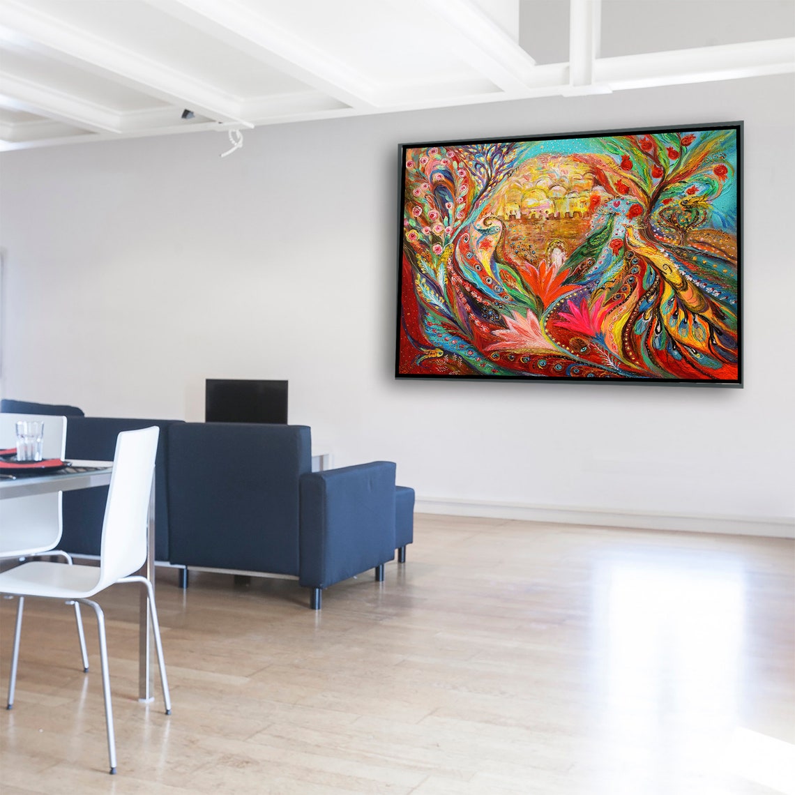 Original Canvas Wall Art Jewish Theme Interior Design Giclee Etsy UK