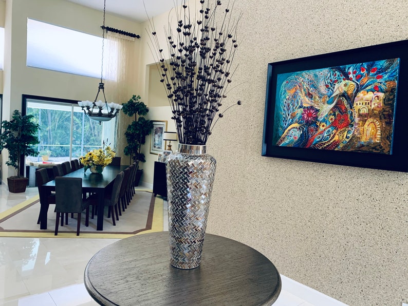 Original signed by artist Jewish art interior design canvas print Chagall art themes Home & Living Wall Decor Housewares Hangings image 10