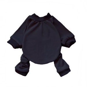 Black Dog Pajamas,  Cotton Pet Clothing,XS-2XL, Dog Winter Apparel, Dogs Jumpsuit, simple Pet Onesie, Pajama Pet, Dog Fashion, Dog Mom