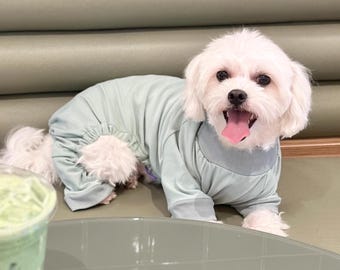 Pajamas, XS-2XL, Dog Pajamas, Green,  Minimalist, Dog sleepwear, Puppy Onesie, Dog Boys, Girls, Dog Fashion, Dog Outfit - Chou Pet