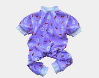 Dog Pajamas , XS-2XL,Bunnies Stretchy Puppy Jumpsuit, Cozy Onesie for Small and Medium Pets Dog outfit Dog Fashion - Chou Pet