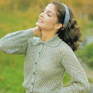 Lace Collar Cardigan - Etsy