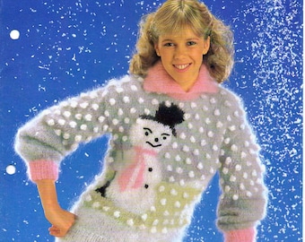 1970s BAD Christmas Jumper Sweater Knitting Pattern pdf INSTANT DOWNLOAD