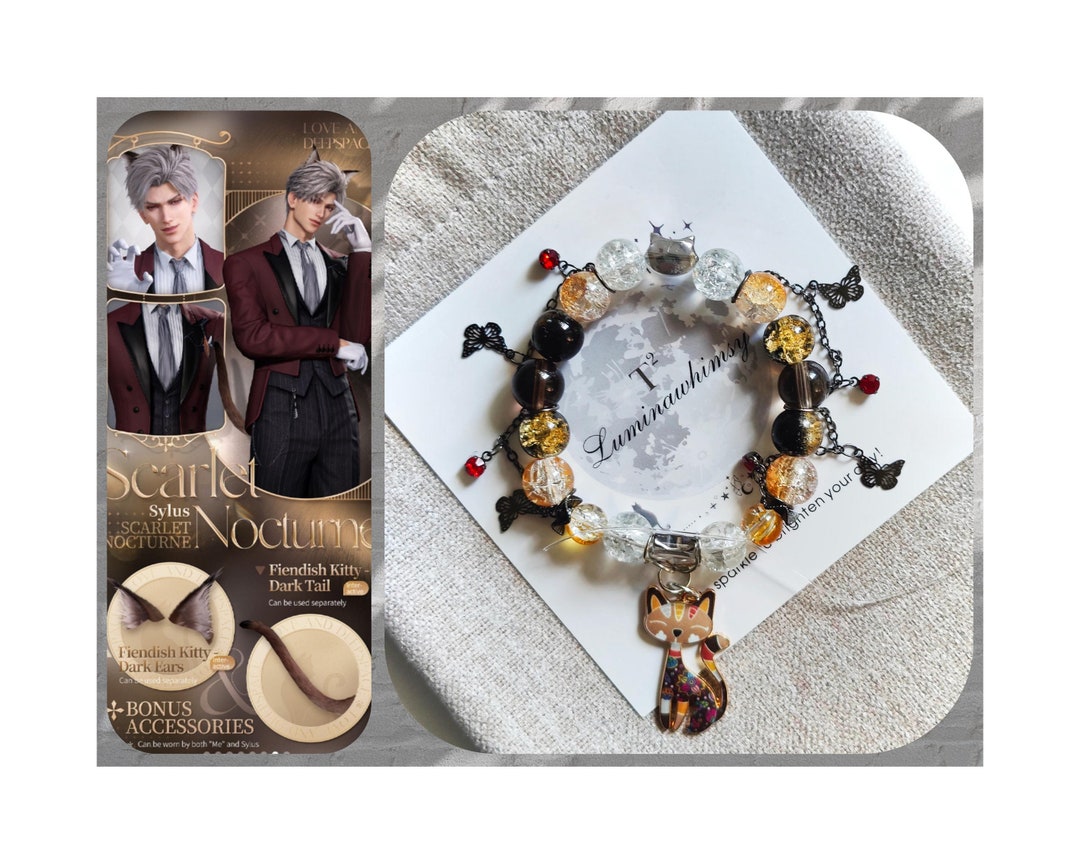 Love Deepspace Bracelet Sylus – Accessoire Cosplay Punk Multicouche, Taille Réglable En Alliage