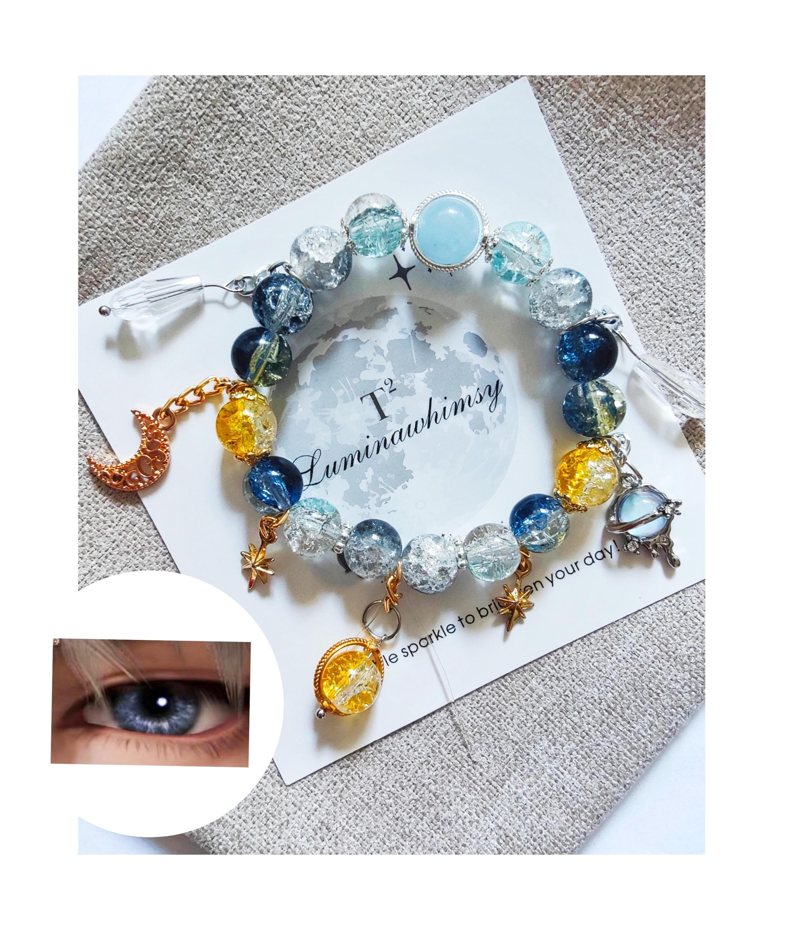 Love and Deepspace Xavier Bracelet - Inspired by Eye Color, Blue