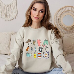 Nurse Sweatshirt and Hoodie, For Work Cute Nurse Shirt Nurse t-shirt Tshirt RN Nurse Shirt Registered Nurse Shirt Nursing School