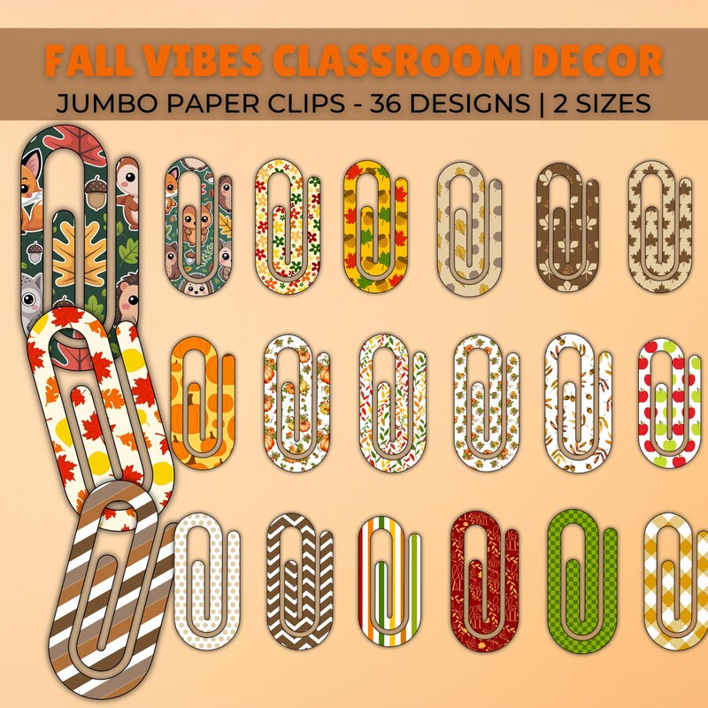 Paperclip Top Fall Jumbo Paperclip - Etsy