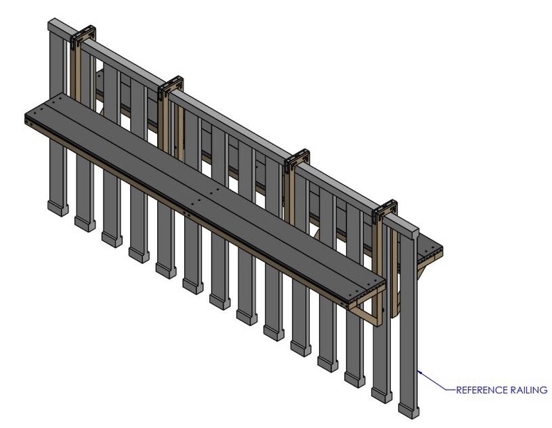Double-sided Porch Table for Railing – DIY Build Plans - Etsy