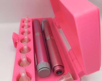 Peptide & Insulin Vial Storage Case | 3ml Organizer with Syringe Holder