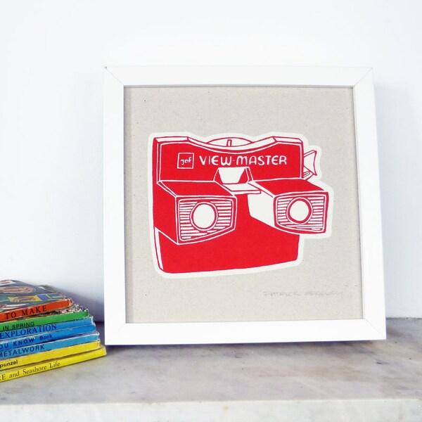 View Master - Hand Pulled Screen print by artist.