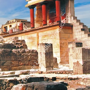 Photograph. Palace of Knossos, Greek Island of Crete