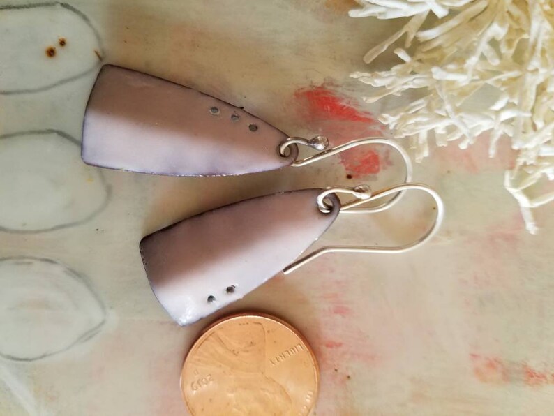 Pretty in Pink...Torch fired enamel earrings