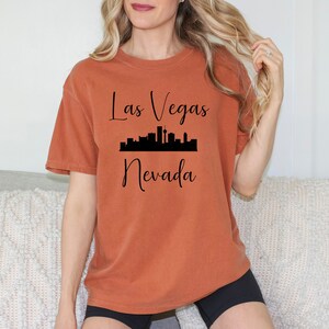 Las Vegas Tshirt, Las Vegas Skyline, Comfort Colors, Gift for her, I Love Las Vegas, Gift for Mom, Grandma, Sister, Aunt, Girlfriend