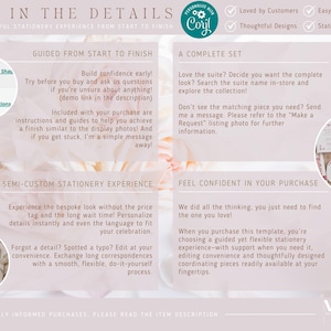 K&ouml;nnte beinhalten: Ein hellrosa und wei&szlig;es Schreibwaren-Template mit dem Text &bdquo;IT'S IN THE DETAILS&ldquo;. Das Bild hebt Funktionen wie einfache Bearbeitung, durchdachte Designs und ein Finish im Schreibwarenstil hervor. Es erw&auml;hnt auch ein semi-angepasstes Schreibwarenerlebnis.
