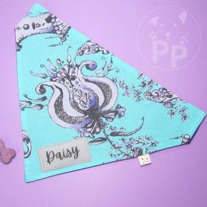 Treehouse Over the collar dog bandana, personalized dog bandana, reversible dog bandana, slip on collar, custom dog bandana, cat bandana