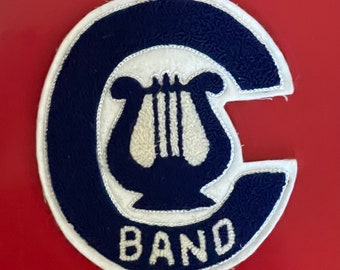 Vintage chenille patch-varsity Letterman “C” band