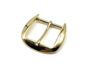 45 mm luxe messing gesp met spiegel gepolijste leren riem gouden gespen