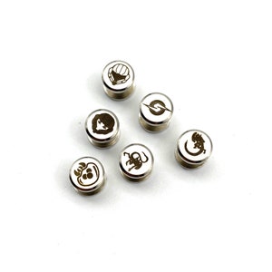 Rivetti in pelle con logo personalizzato, rivetti Chicago in argento con chiusura a vite, bottoni personalizzati, icona personalizzata, rivetto con cappuccio da 10 mm di diametro