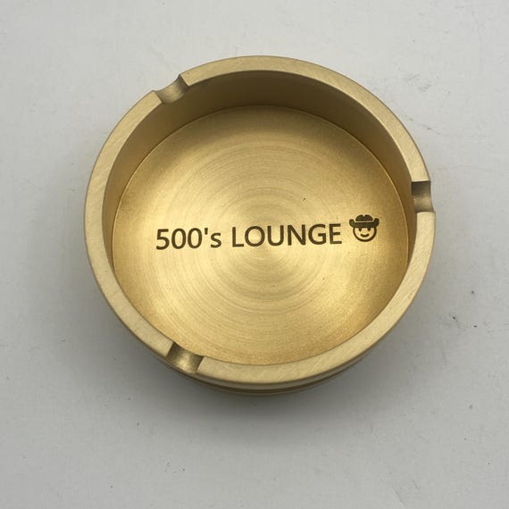 Brass Ashtray With Custom Text or Logo,gift for Friends,birthday