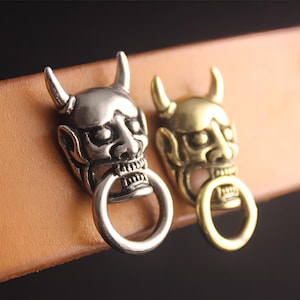 Brass Devil Conchos with Ring ,Screw Back Button for Leather Purse
