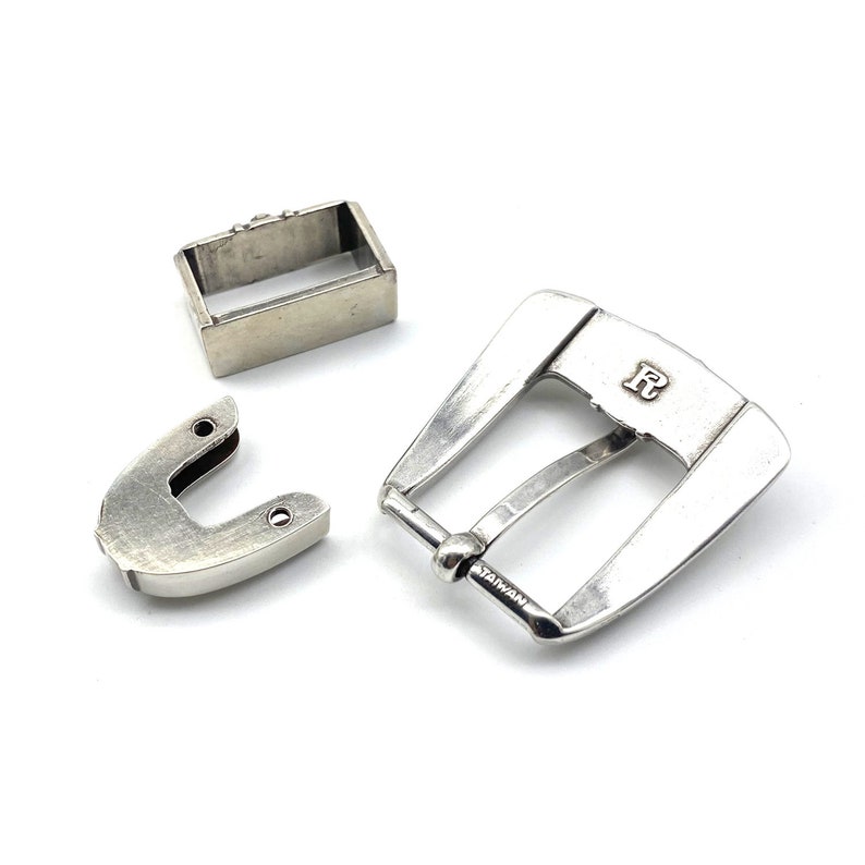 25mm Silver Buckle Kits Women Men Buckle Sets With Belt Loop,belt Clip ...