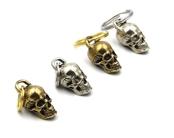 Copper Skull Charm,Skull Necklace DIY,Brass Skull Pendants,Skull Jewelry