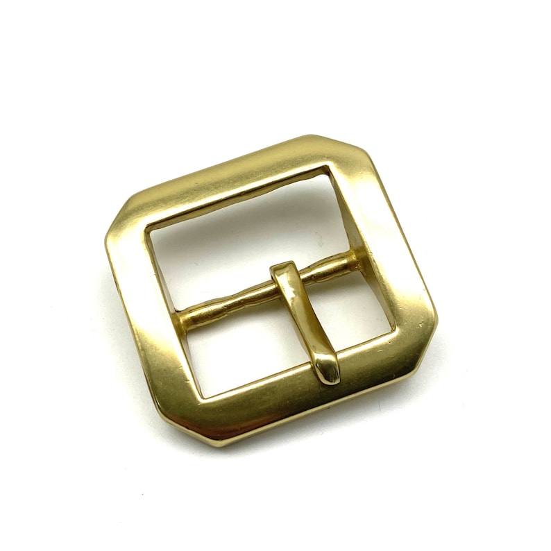 Solid Brass Buckle Cowboy Heavy Duty Leather Belt Buckle image 5