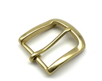 ソリッドブラスバックル ウエスタンスタイルレザーベルトバックル 35