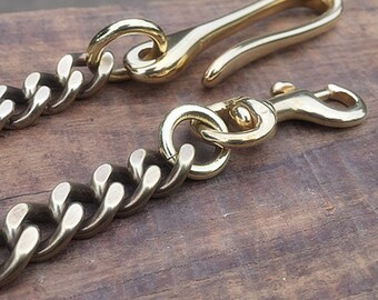 真鍮ウォレットチェーン メンズアクセサリー ストリートウェア