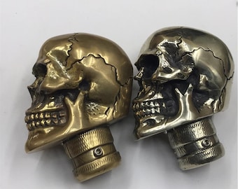 Perilla de cambio de marchas automática con mango de engranaje de calavera para coche, modificaciones de palanca de cambios