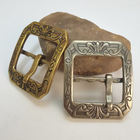 Ancienne Boucle De Ceinture Abst Moderniste | Sud-Ouest Argent & Cuivre | 72g | Native American Style